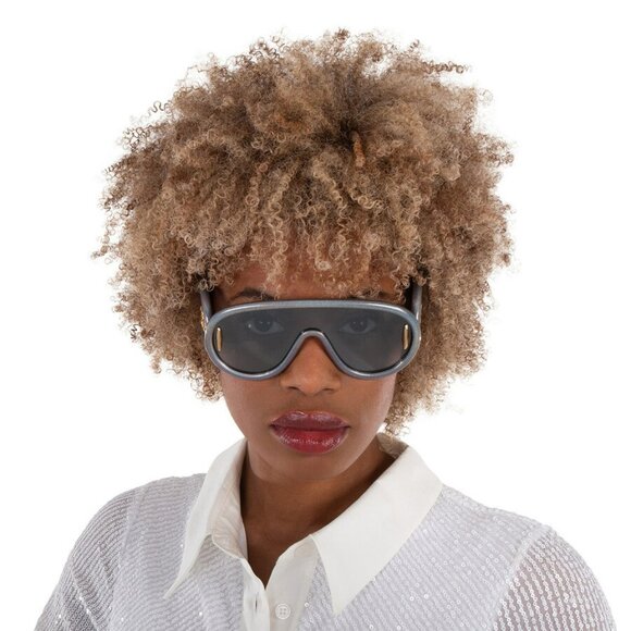 Loewe X PAULA'S IBIZA Women Sunglasses Grey Blue Mirror Shield LW40128I 05X - Picture 8 of 12